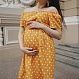 Платье для беременных "Магнолия" принт горох 0