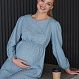 Платье для беременных  и кормящих " Лилия" в джинсовом цвете 3