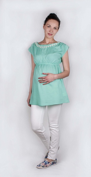 Блуза для беременных ,"Египет" мятная
