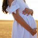 Платье для беременных и кормящих "Сакура",в белом хлопке , вышивка ришелье 2