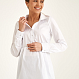 Рубашка для беременных приталенного силуэта, белая 4