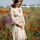 Платье для беременных "Лотос" из воздушного шифона в цветочном принте 2