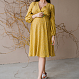 Платье для беременных и кормящих в цветочном принте , цвет шафран 0
