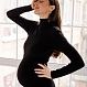 Джемпер для беременности и кормления в черном цвете 6