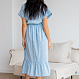 Платье для беременных и кормящих " Леди" в голубом цвете 4