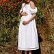 Платье для беременных и кормящих "Сакура", вышивка ришелье 1