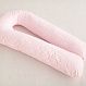 Подушка для беременных “Mommy-U”, розового цвета, принт горошек 0