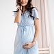 Платье-рубашка для беременных "Верес", голубая полоска 4